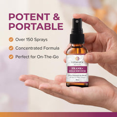 Vitality spray en dormitorio creando ambiente relajado y acogedor