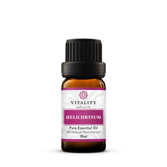 Vitality botella frontal mostrando aceite esencial para aromaterapia y cuidado