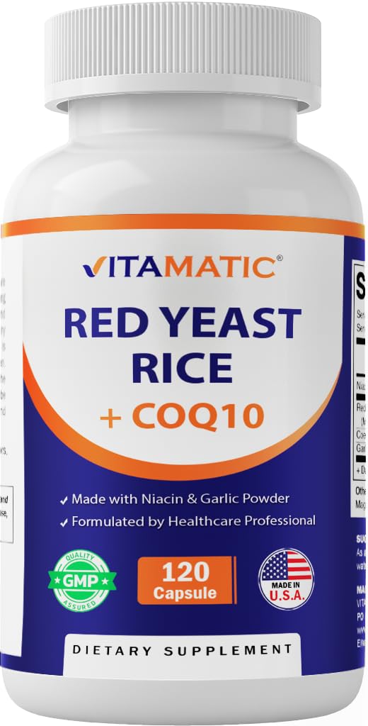 Vitamatic arroz de levadura roja 1200 mg en cápsulas vegetales para uso diario
