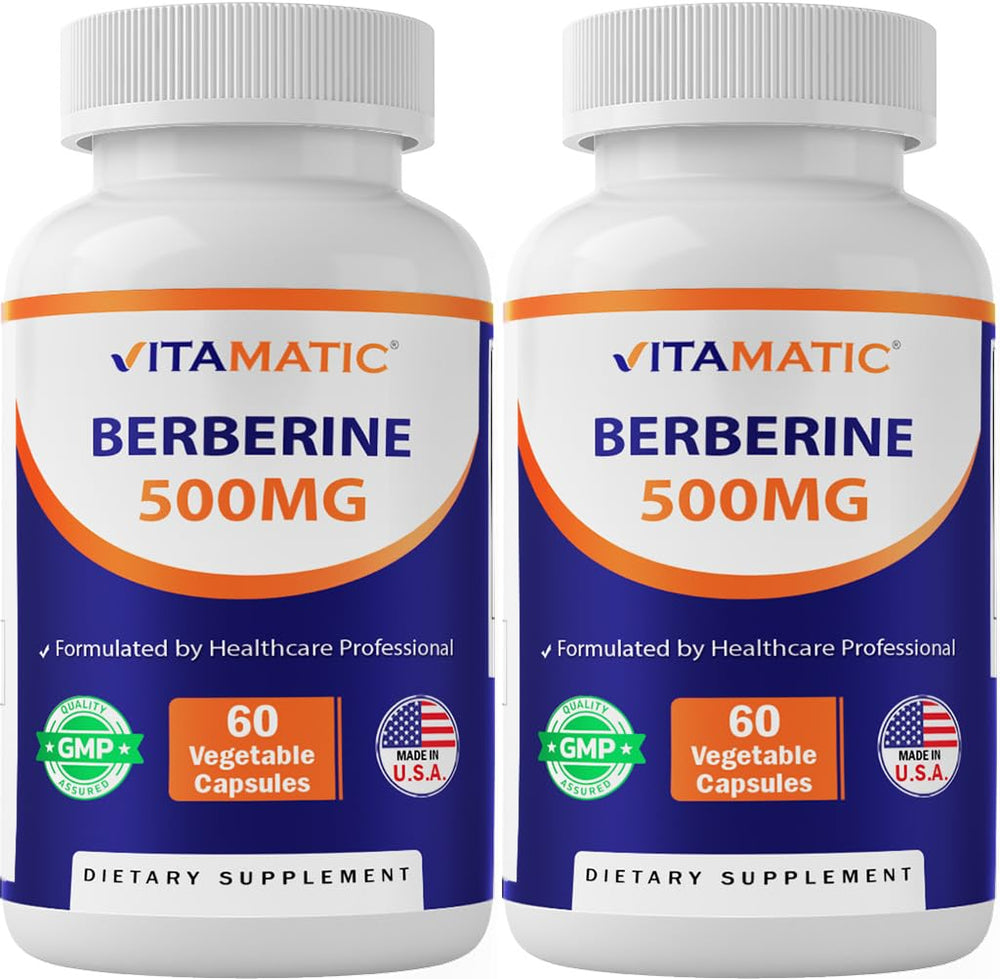 Vitamatic Berberina 500 mg, cápsulas vegetales para apoyar un metabolismo saludable