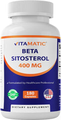 Vitamatic Beta Sitosterol en botella de cápsulas para uso diario