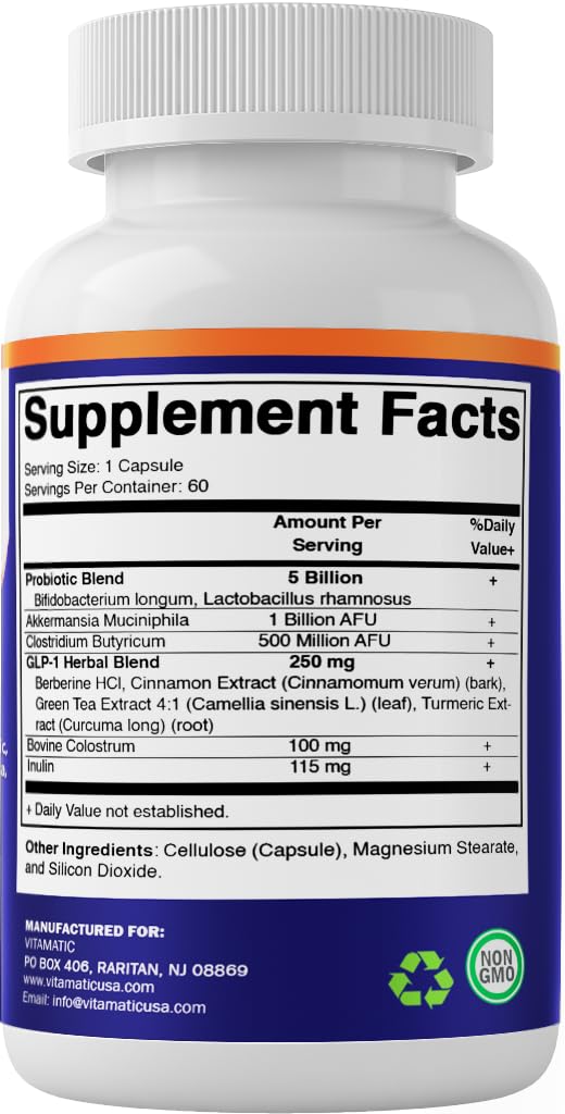 Vitamatic sellos de certificación indicando hecho en EE. UU. y sin gluten
