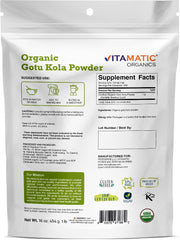 Vitamatic cucharadita con polvo para comparar tamaño de porción y control de dosis