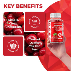 Vitamatic gomitas para energía y metabolismo de grasas y proteínas.