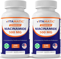 Vitamatic frasco frontal mostrando cantidad y diseño, útil para identificación