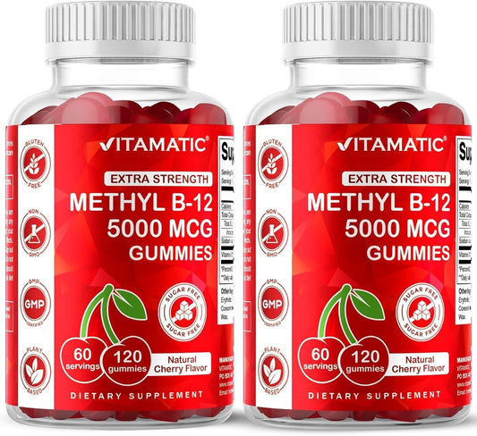 Vitamatic frente del envase mostrando el pack de dos frascos y beneficio de energía