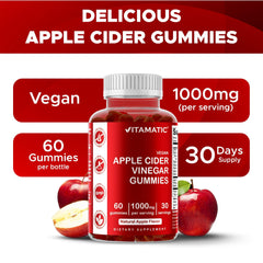 Vitamatic botella abierta con gominolas accesibles y apetitosas