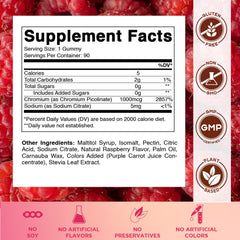 Vitamatic gomitas de frambuesa en primer plano aspecto apetecible
