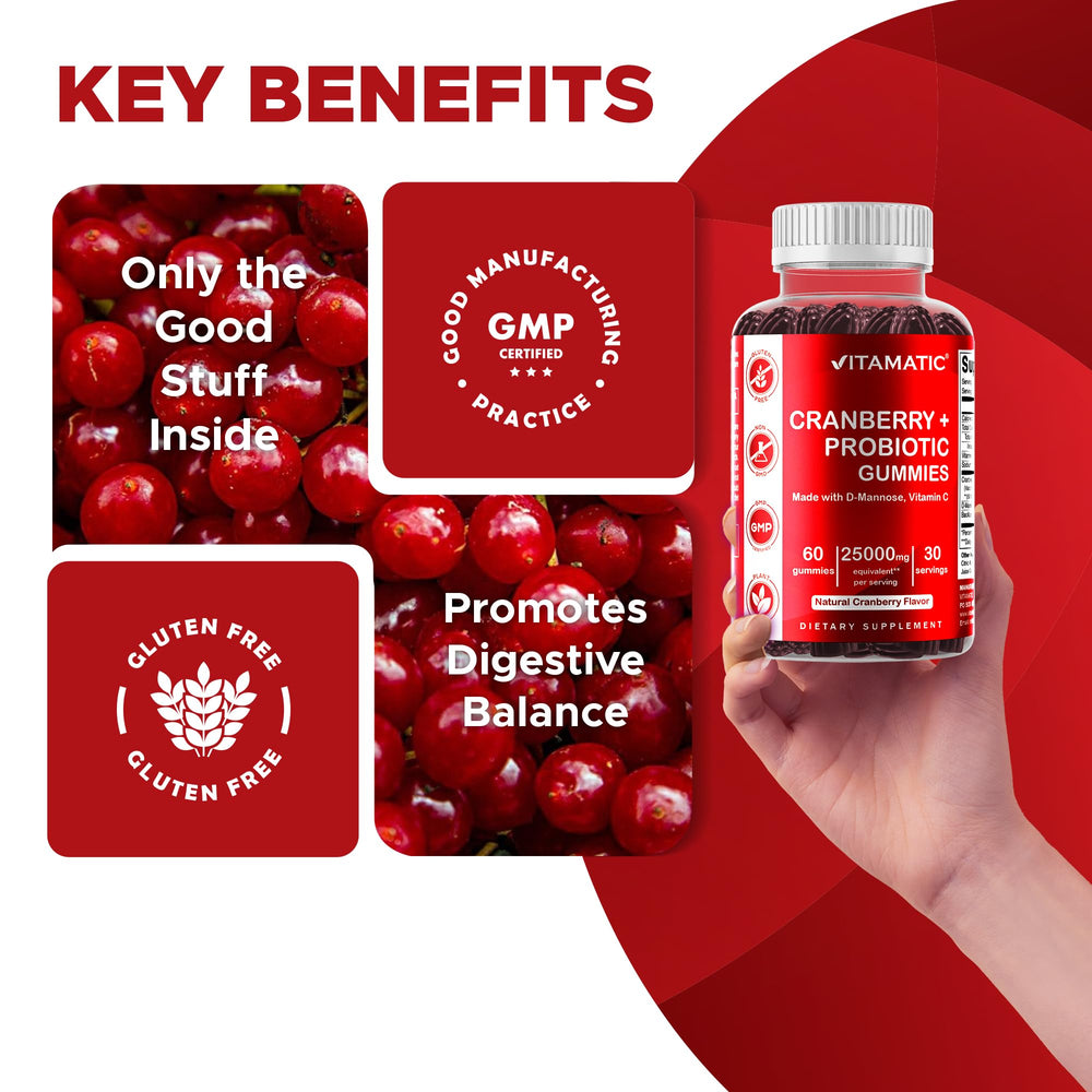 Vitamatic gomitas arándano, textura masticable agradable