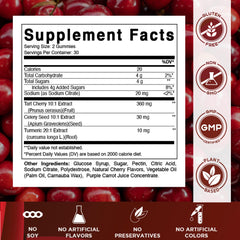 Vitamatic montón de gomitas color cereza con textura apetitosa