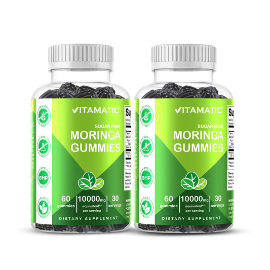Gomitas Vitamatic moringa sin azúcar en empaque doble para consumo diario