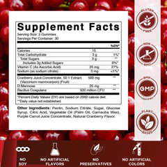 Vitamatic primer plano de la textura de las gomitas, apariencia apetitosa