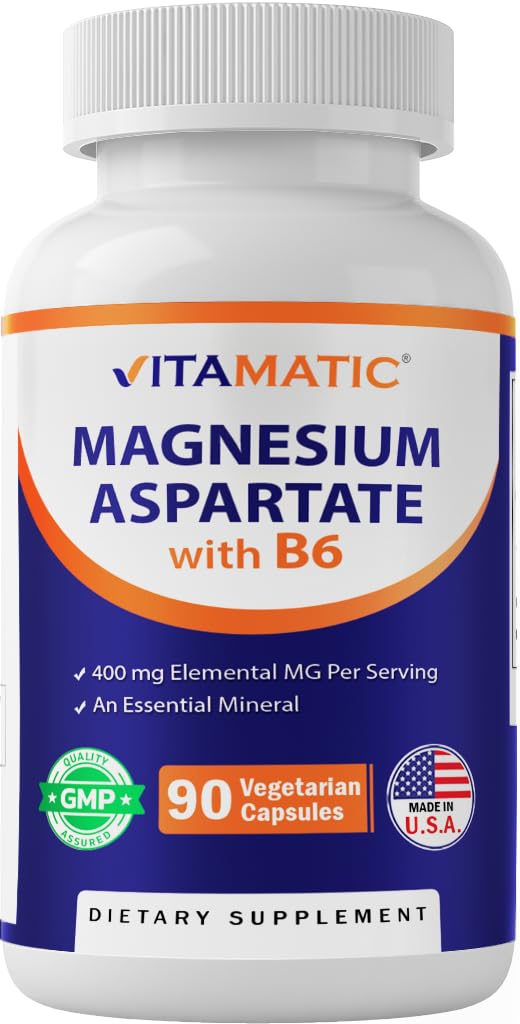 Vitamatic Magnesio Aspartato 400mg cápsulas vegetarianas para uso diario