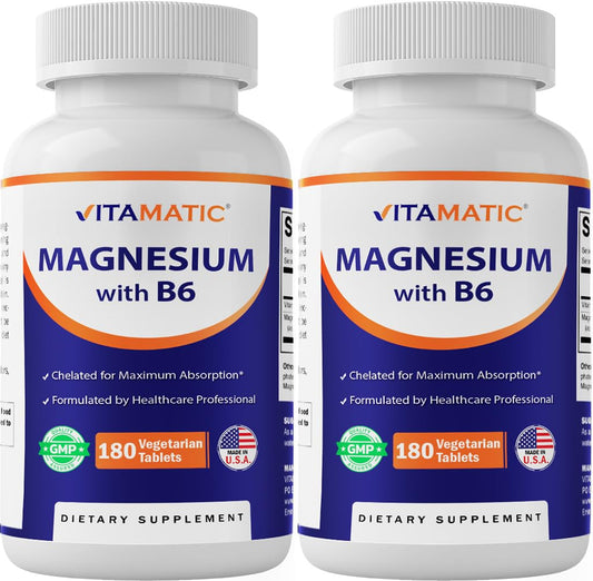 Vitamatic Magnesium con B6: envase práctico para uso diario