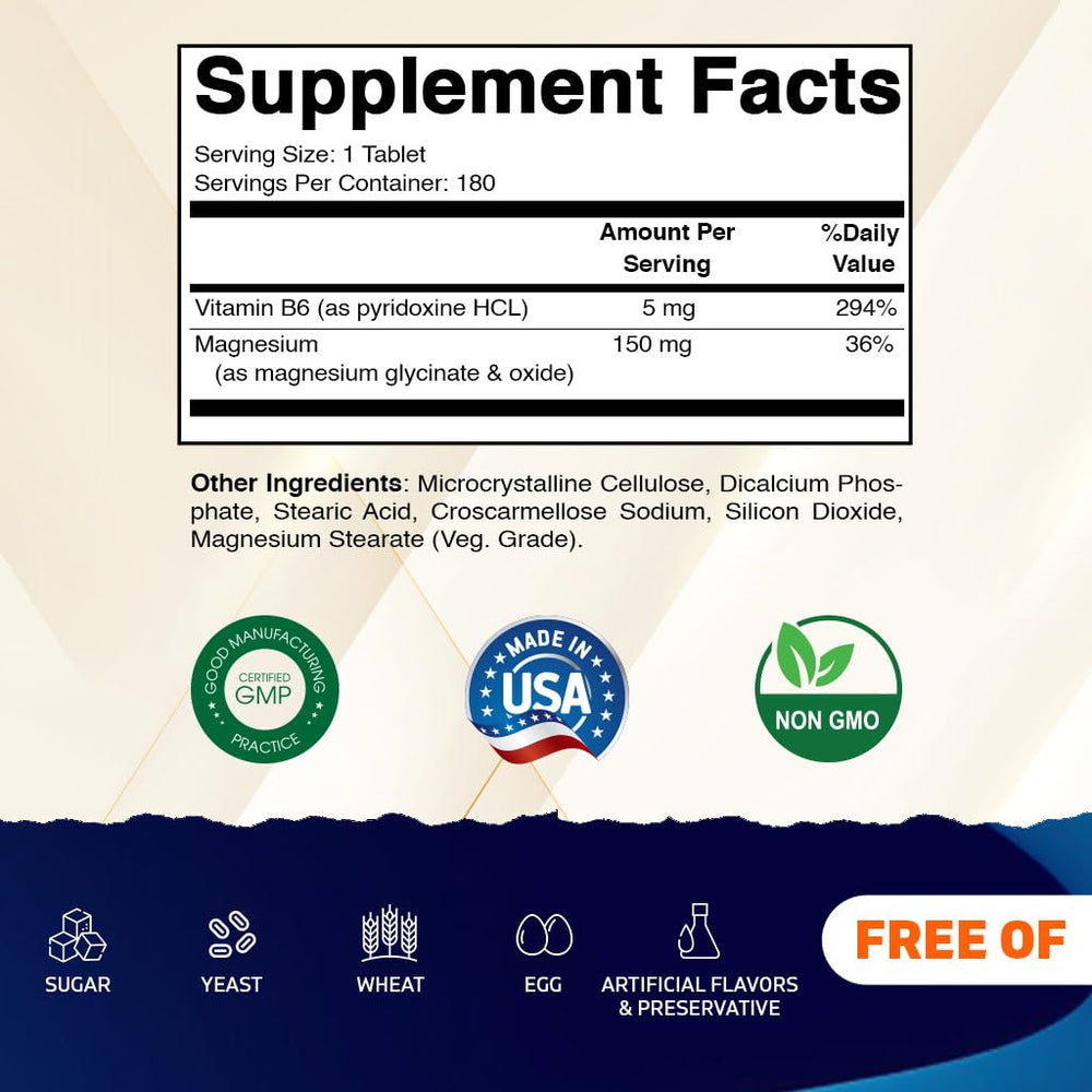 Vitamatic magnesium glycinate oxide 300mg bottle for everyday supplementation.