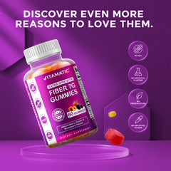 Vitamatic Prebiotic Fiber Gummies beet-derived FOS ingredient highlight