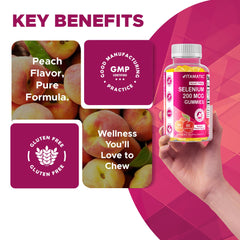 Vitamatic comparación de gominola con moneda para escala clara