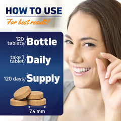 Vitamatic tableta con Vitamina C para mejor absorción.