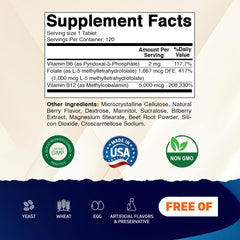 Vitamatic tabletas de disolución rápida sobre fondo blanco, fácil ingestión