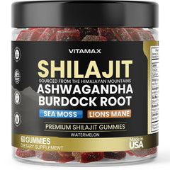 Vitamax gominolas frontal mostrando envase atractivo y beneficios