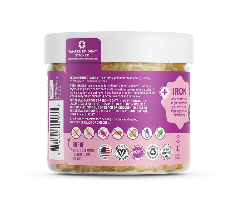 Primer plano de gominolas Vitamin Friends resaltando textura vegana apetitosa