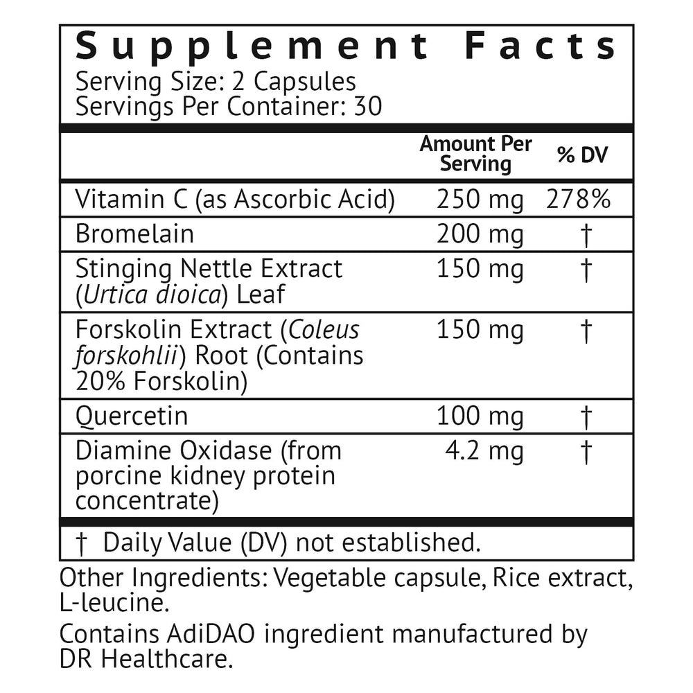 VitaMonk HistaResist cápsulas en primer plano para ver textura y tamaño