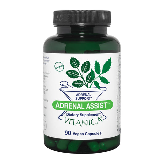 Vitanica Adrenal Assist: cápsulas para uso diario y apoyo de glándulas adrenales