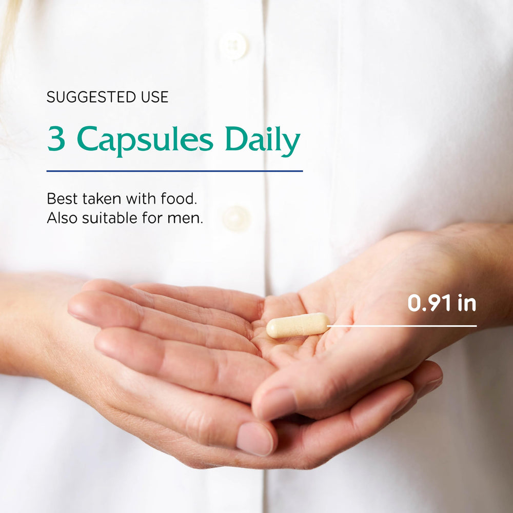 Packaging displays vegan certification and quality botanicals.