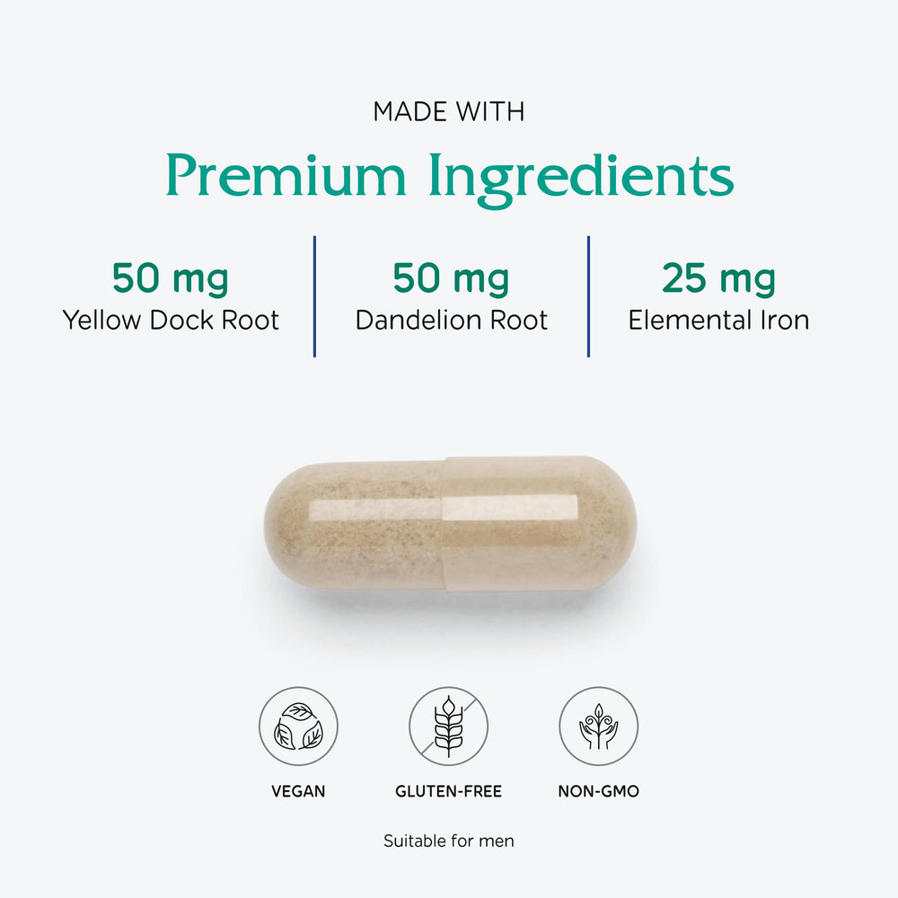 Vitanica ingredientes herbales como ortiga y diente de león, aporte mineral