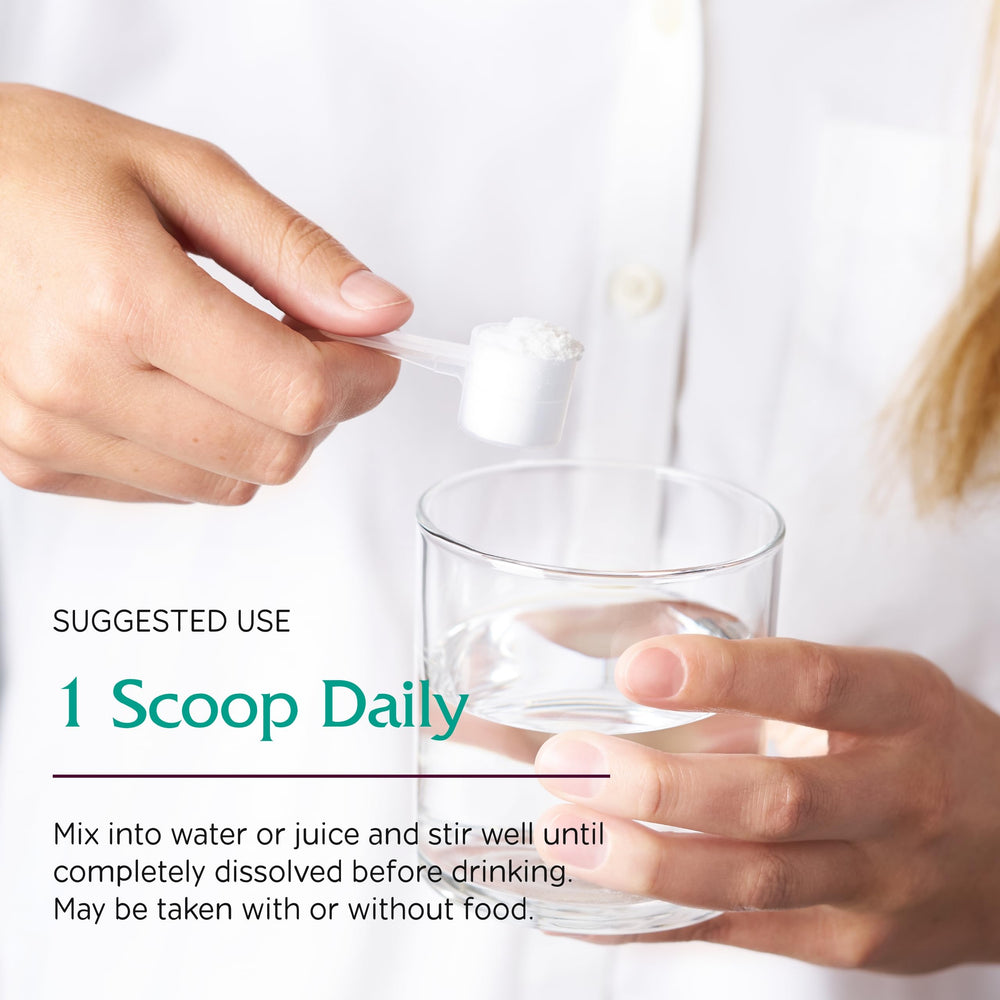 Optinositol de Vitanica en un vaso, preparación lista para consumo.