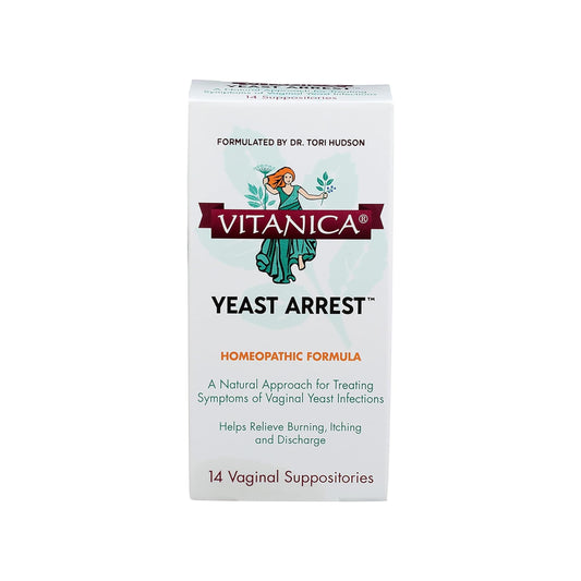 Vitanica Yeast Arrest empaque fácil de usar para compra segura.