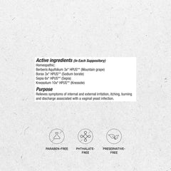 Vitanica Yeast Arrest: supositorios vaginales listos para uso cómodo y estéril.