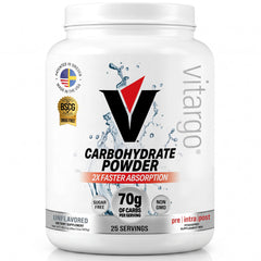 Vitargo frasco frontal mostrando presentación y beneficio de rápida absorción