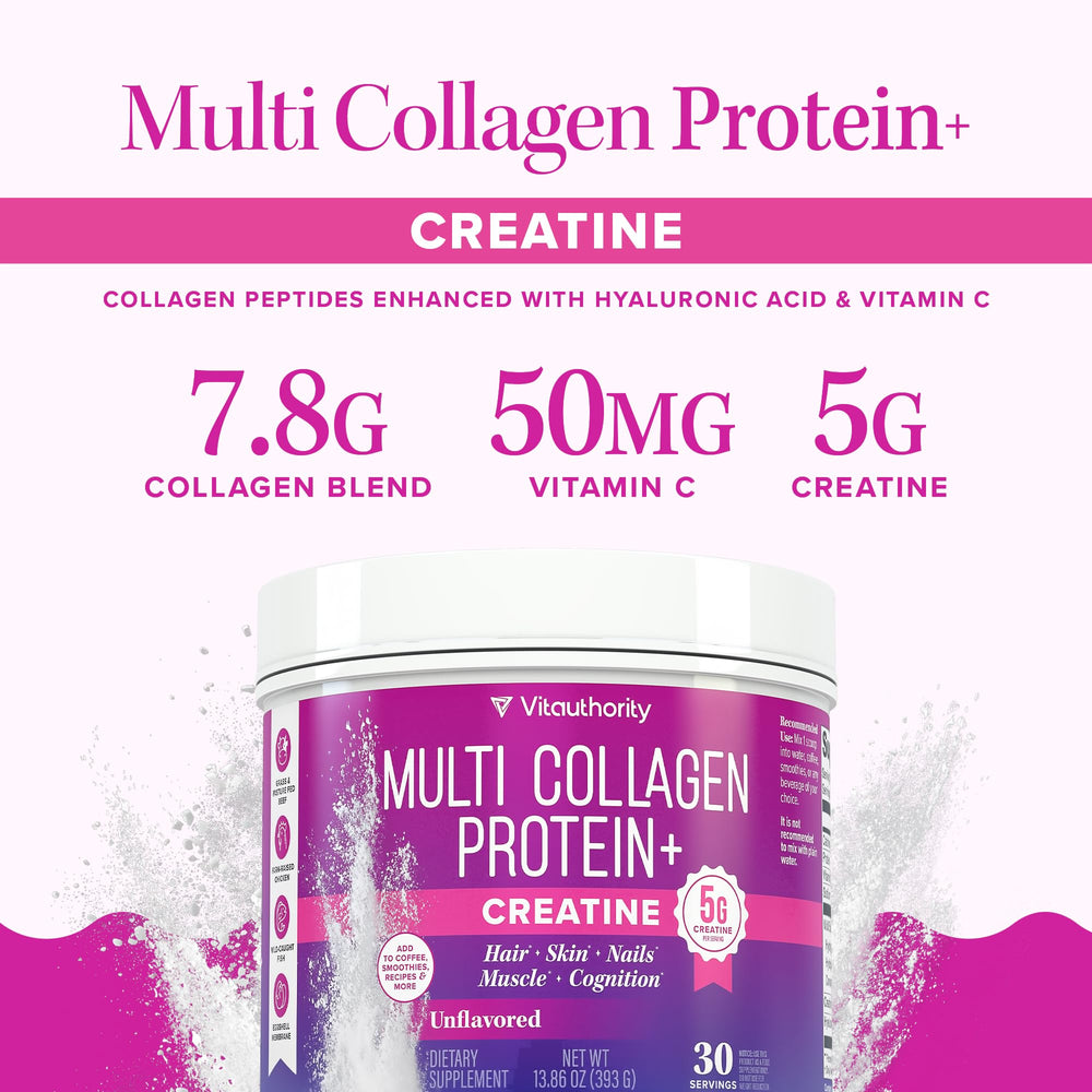 Vitauthority hialurónico y vitamina C, ayuda hidratación y elasticidad.