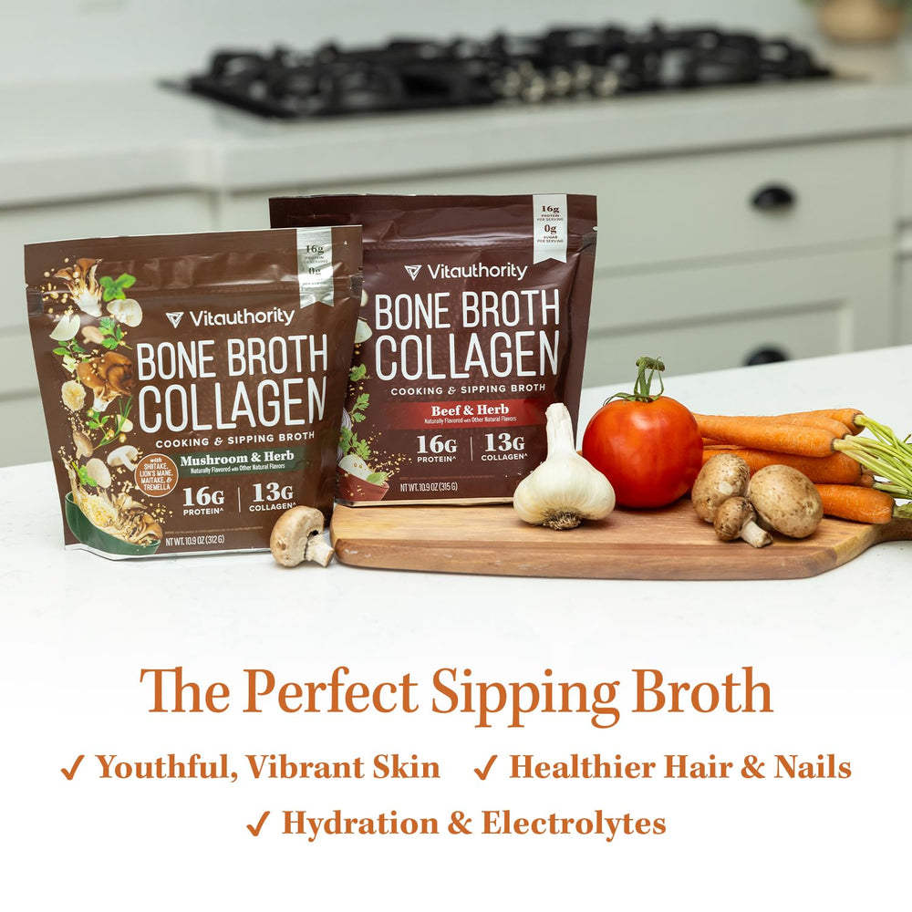 Vitauthority Ingredientes reales, caldo auténtico para una experiencia de sabor.