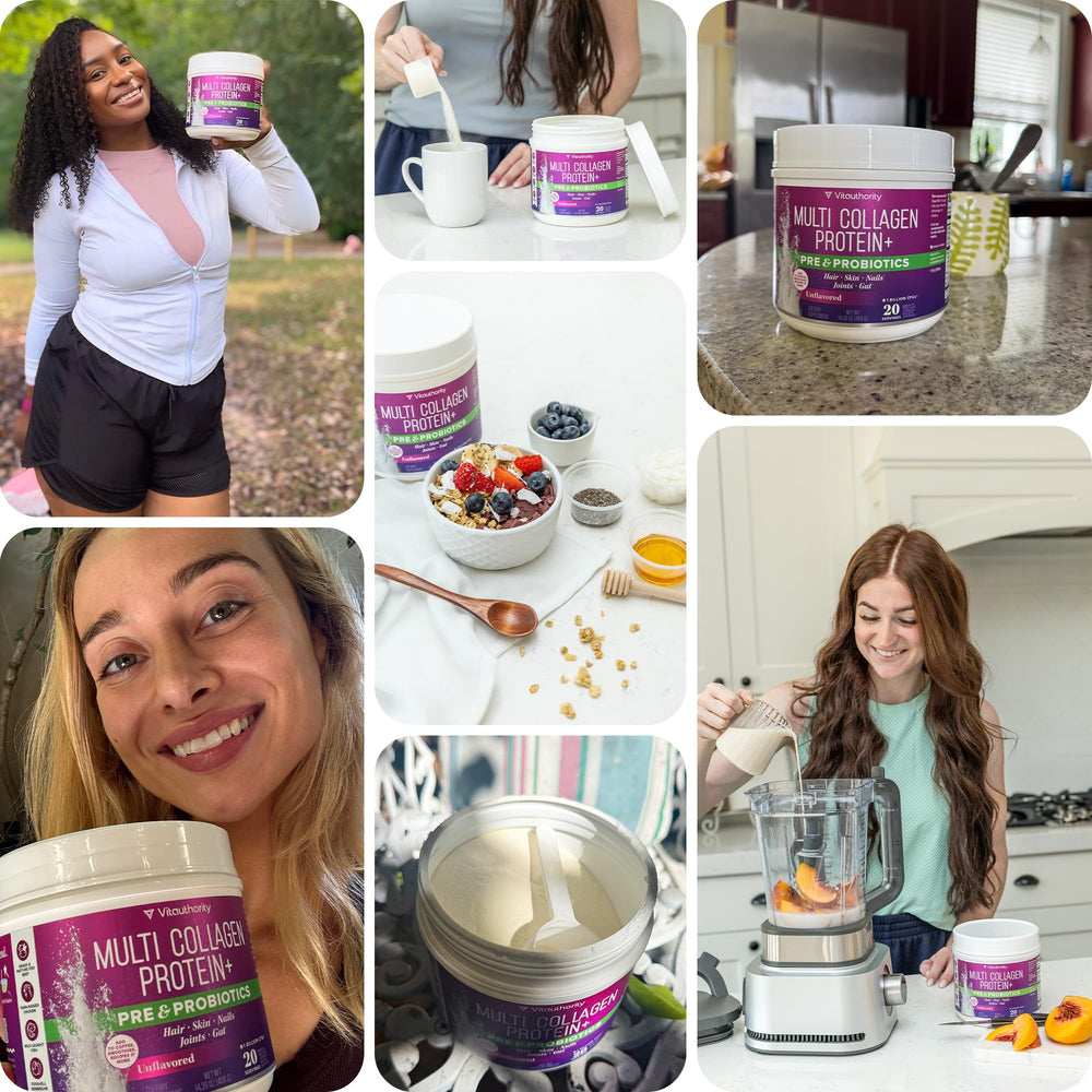 Vitauthority Multi Collagen Probiotics piel radiante tras uso continuo