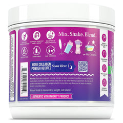 Vitauthority Multi Collagen Probiotics sin sabor, fácil de disolver
