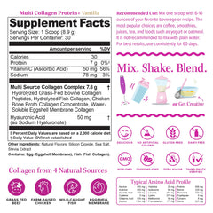 Colágeno de 5 tipos con hialuronico para piel y cabello