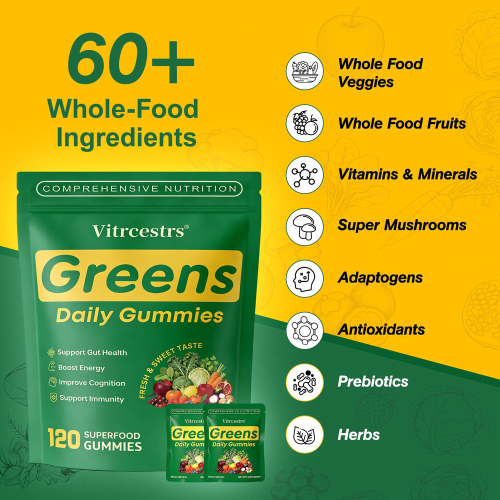Vitrcestrs ingrediente espirulina y chlorella representando aporte vegetal