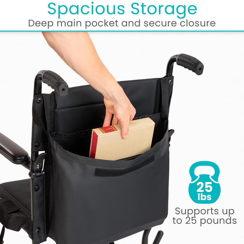 Vive bolsa con botella lateral accesible durante el paseo