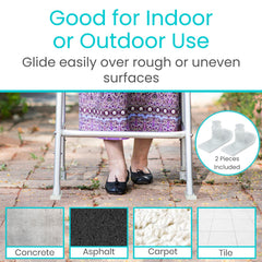 Vive instalación en pata de andador fácil y sin herramientas