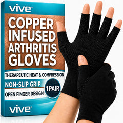 Vive guantes frente mostrando diseño sin dedos y ajuste cómodo
