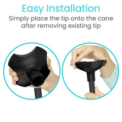 Vive punta cuádruple instalación empujando y girando para fijar sin herramientas