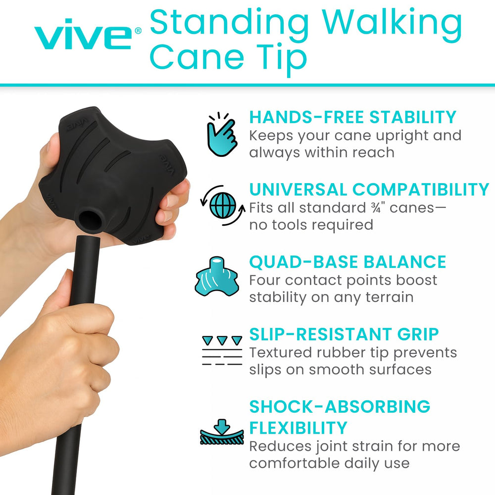 Vive punta cuádruple vista lateral que destaca el perfil bajo para paso natural