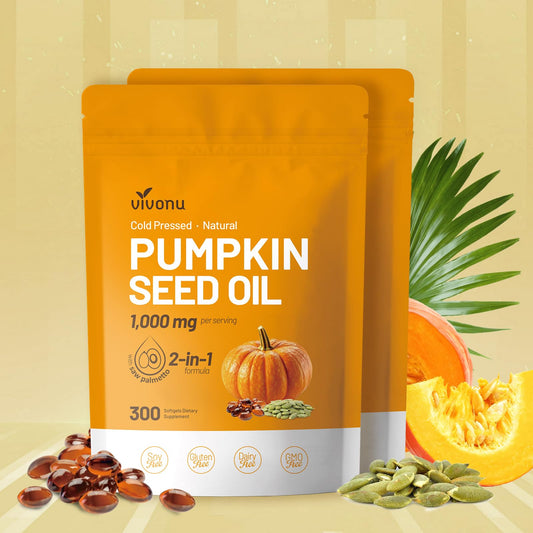 VivoNu aceite de semilla de calabaza en botella para uso diario