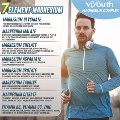 VIYOUTH suplemento Magnesium 7 ambientado en dormitorio para mejorar sueño