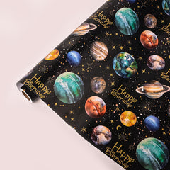 Vnaaem decoración de mesa con papel temático para ambiente espacial
