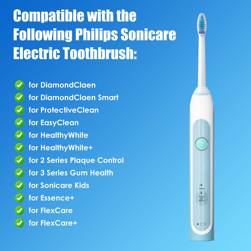 Voguish conexión click-on encajada en mango Sonicare para ajuste seguro