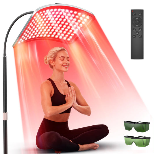 VOLISUN panel de luz roja para cuerpo y rostro, uso cómodo en casa