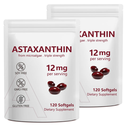 Vortexonix Astaxantina 12mg cápsulas suaves para uso diario antioxidante